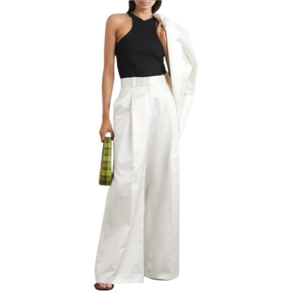 Gauge81 White Wide-Leg Palazzo Pants